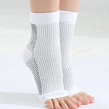 Load image into Gallery viewer, Dr Sock Soothers Heelsium Instant Pain Relief Socks (3 Pairs) for Plantar Fasciitis Achilles Ankle, Anti Fatigue Compression Foot Sleeves with Arch Support for Men and Women (S/M, White)