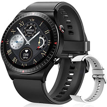 Load image into Gallery viewer, Smart Watch, Bluetooth Call Fitness Watch with Heart Rate Sleep Monitor, Waterproof Pedometer Activity Tracker, Music Fitness Tracker for Men Women Tees Gift Black/Grey