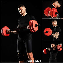 Load image into Gallery viewer, Gallant 20kg Adjustable Dumbells Weights Set with Barbell For Men and Women Excellent Free Hand Weight Dumbbells Set Ideal For Home Gym Fitness Training Dumbbell Set Weights Lifting Equipment