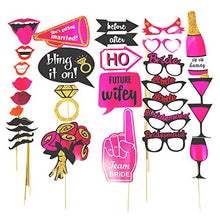 Load image into Gallery viewer, jaunty partyware 30pk Pre-Assembled Hen Party Props | Ready to use Hen Party Photo Booth Props for Hen Do Accessories and Hen Party Accessories