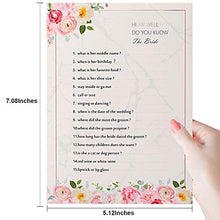 Load image into Gallery viewer, HOWAF 40 x Hen Night Party Games, Advice For The Bride Cards, How Well do You Know the Bride, 4 Games, for hen do or bridal shower with the bride to be, Pink, 5 x 7 Inches