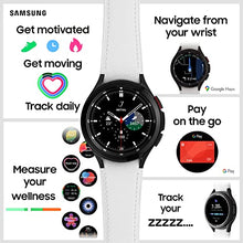 Load image into Gallery viewer, Samsung Galaxy Watch4 Classic Smart Watch, Rotating Bezel, Health Monitoring, Fitness Tracker, 4G, 46mm, Silver (UK Version)