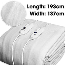 Load image into Gallery viewer, Dreamcatcher Electric Blanket Luxury Polyester, Electric Heated Blanket, Soft Fitted Underblanket Fully Fitted Mattress Cover with 3 Comfort settings, 2 x Controllers and Machine Washable (Double)
