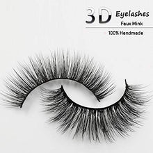 Load image into Gallery viewer, False Eyelashes, 3D Faux Mink False Lashes Reusable Long Thick Eyelashes for Makeup Eyelashes Extension, 4 Pairs Hand-made Dramatic Fake Eye Lashes with Eyelashes Clip (G102)