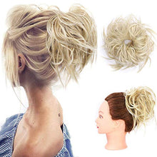 Load image into Gallery viewer, Messy Hair Bun Hair Scrunchies Extensions Curly Wavy Hair Pieces Tousled Updo Extensions Hairpiece With Elastic Rubber Band Hair Scrunchies Hair Accessories