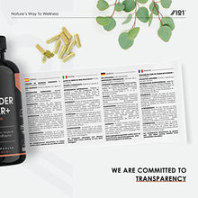Load image into Gallery viewer, Organic Apple Cider Vinegar 1300mg - with Turmeric, Ginger & Cayenne Pepper - Raw Unfiltered with The Mother , Keto Diet, 120 Vegan Capsules