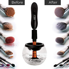 Load image into Gallery viewer, STYLPRO Gift Set Kit: Electric Makeup Brush Cleaner and Dryer Machine with 8 Brush Collars, Spinning Brush Cleaner with Bowl bundle (with two free cleanser sachet included) (ORIGINAL)