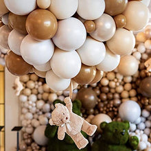 Load image into Gallery viewer, Thinbal Balloons Garland 115pcs Jungle Safari Theme Party Decorations Caramel Coffee Brown Nude Balloons Arch Garland Kit for Kids Boys Girls Birthday Party Safari Baby Shower Wedding Party Supplies