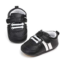 Load image into Gallery viewer, Ortego Baby Boy Girl First Walking Shoes Infant Non-Skid Casual Trainer Sneakers ,Black, 3-6 Months