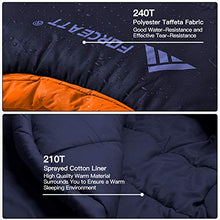 Load image into Gallery viewer, Forceatt Mummy Sleeping Bag for Adults and Teens in 3 Seasons and Cold Weather(26℉ to 59℉),Water-Resistant, Rip-Stop,Lightweight and Warm, Great for Camping, Backpacking and Hiking