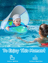 Load image into Gallery viewer, LAYCOL Baby Swimming Float Inflatable Baby Pool Float Newest with Sun Protection Canopy, Baby Swim Float for Age of 3-36 Months(Blue,S)