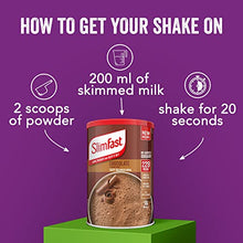 Load image into Gallery viewer, SlimFast Balanced Meal Shake, Healthy Shake for Balanced Diet Plan with Vitamins and Minerals, High in Fibre, Chocolate Flavour, 16 Servings, 600 g