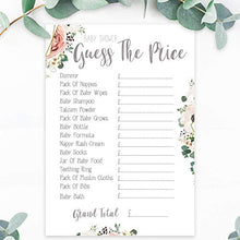 Load image into Gallery viewer, Little Angels Jamboree Baby Shower Games - The Ultimate Big Baby Shower Game Bundle 5 in 1 BOHO Floral Design
