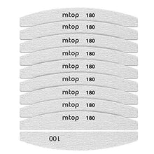 Load image into Gallery viewer, mtop Nail File, 10 PCS Professional Nail Files Polisher Washable Double Sided Emery Boards Grit 100/180 Buffer Nail Styling Tools Pet Grooming Tools for Home and Salon Use
