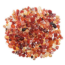 Load image into Gallery viewer, YiYa Red Agate Stone Tumbled Stones Gemstone Natural Crystal Quartz for Home Decoration Vase Filler Swimming Pool Bottom Potted Bottom Decoration (About 0.68 lb(310g)/Bag)