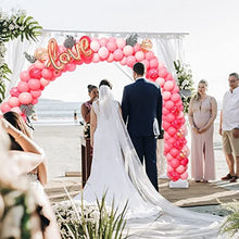 Load image into Gallery viewer, Eirdary Balloon Arch Stand with 100 Pcs Balloons,10 Ft Adjustable Balloon Arch Kit for Wedding Birthday Party Decorations