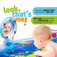 Load image into Gallery viewer, Splashin'Kids Inflatable Tummy Time Premium Water mat with mirror and rattles Infants Toddlers The Perfect Fun time Play Activity Center Your Baby's Stimulation Growth