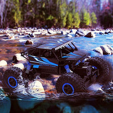 Load image into Gallery viewer, Top Race Remote Control Car For Adults & Kids - RC Monster Truck Buggy With High Speed - Off Road Rock Crawler - Electric 4WD Racing Vehicle Toy with 2.4ghz Technology for Boys Girls Children Blue