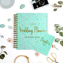 Load image into Gallery viewer, Wedding Planner Book and Notebook Set – UK Bride and Groom Planning Journal Organiser Bridal, Zip-Lock Pocket, Checklists, Engagement Gift, Countdown Calendar & Organising Diary