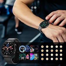 Load image into Gallery viewer, Smart Watch, Bluetooth Call Fitness Watch with Heart Rate Sleep Monitor, Waterproof Pedometer Activity Tracker, Music Fitness Tracker for Men Women Tees Gift Black/Grey