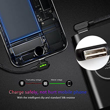 Load image into Gallery viewer, phone Charger cable,Lighting Coiled Cable 90 degrees,Spring Right Angle Charging Cable & Data For Car or Travel, Compatible with phone 12 11 X XR/IOS, can be extended from 0.3m to 1.8m