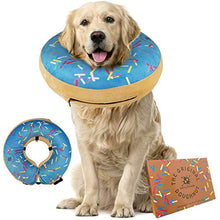 Load image into Gallery viewer, Inflatable Dog Collar | Great Alternative to a Dog Cone or a Dog Cone Collar | Our Super Comfy Dog Doughnuts Make Excellent Recovery Collars For Dogs | Suitable for Large Dogs (Blue)