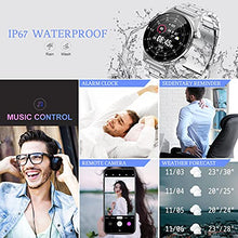 Load image into Gallery viewer, LIGE Smart Watch for Men, 1.3" HD DIY Full Touch Screen IP67 Waterproof Fitness Tracker Watches with Heart Rate Sleep Monitor Pedometer Activity Tracker for Android iOS (Silver)