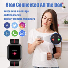 Load image into Gallery viewer, AIKELA Smart Watch Fitness Trackers With Blood Oxygen,Blood Pressure,Heart Rate,Sleep Monitor 5ATM Waterproof Activity Trackers Pedometer Sports Fitness Watches For Women Men For iOS Android(red)