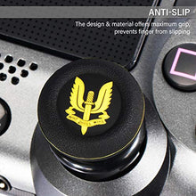 Load image into Gallery viewer, Playrealm FPS Thumbstick Extender & Printing Rubber Silicone Grip Cover 2 Sets for PS5 Dualsenese & PS4 Controller(SAS Who Dares Wins)