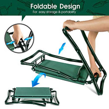 Load image into Gallery viewer, Masthome Garden Kneeler, Folding Garden Kneeler Seat with Handles & Tool Bag, Portable Gardening Stool Garden Kneeling Bench - Send Garden Tools & Gloves