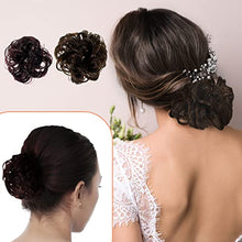 Load image into Gallery viewer, 6 Pieces Messy Hair Bun Scrunchies for Women Curly Bun Hair Piece Synthetic Hair Piece Scrunchies Hair Extension Bun Chignon Hairpiece Thick Updo Scrunchies Hair Donut Updo Ponytail for Girl, 6 Colors