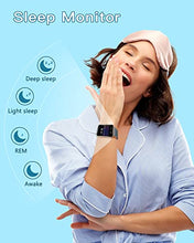 Load image into Gallery viewer, HUAKUA Smart Watch for Women Men,1.69 inch HD Touch Screen Fitness Watch Smartwatch with SpO2 Heart Rate Monitor Sleep Tracker Pedometer Personalized Watch Face Multi Sport Modes for Android iOS