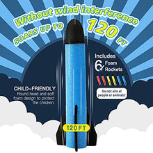 Load image into Gallery viewer, REFUN Toy Rocket Launcher for Kids with 6 Foam Rockets and Toy Air Rocket Launcher, STEM Gift for Boys and Girls Ages 3 Years and Up, Christmas Xmas Easter Egg Gifts Fun Outdoor/ Indoor Toy for Kids