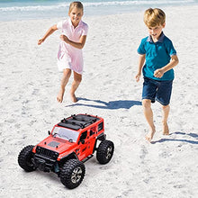 Load image into Gallery viewer, MKZDGM Remote Control High Speed RC Cars 4WD Rock Racer Off-Road 4x4 Electric,2.4Ghz 1:14 Scale RTR Hobby Grade Cross 25KM/H Remote Control Truck (1521red-uk)