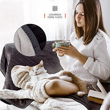 Load image into Gallery viewer, Warmer Heated Throw Electric Blanket - Digital Controller - Timer, 9 Heat Settings, Auto Shutoff - Machine Washable - Large 160cm x 120cm