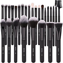 Load image into Gallery viewer, Amazon Brand - Eono Makeup Brushes 27Pcs Professional Premium Synthetic Makeup Brushes Sets for Foundation Blending Face Powder Blush Concealer Eye Cosmetics