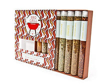Load image into Gallery viewer, Eat.Art BBQ Grill – Dads Spice Meat Rub - 8 Unique BBQ and Roast Spice Set – Fathers Day Food Cooking Gifts for Men - Unusual Daddy Selection Box – World Collection Tasty Spices