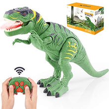 Load image into Gallery viewer, BAZOVE Dinosaur Toys for Kids 3-5 Year Old Boys Girls- LED Light Up Walking and Roaring Realistic T-Rex Dinosaur Toy - with Glowing Eyes Projection Spray Function Remote Control Dinosaur Toys(Age 3+)