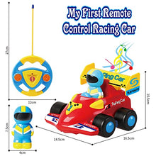 Load image into Gallery viewer, SOKA My First Remote Controlled Racing Car for Toddlers with Sound and Light Toy car Birthday Gift Present for Boys Girls - Red