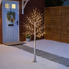 Load image into Gallery viewer, CHRISTOW White Birch Christmas Tree Pre Lit LED Twig Decoration Indoor Outdoor (5ft)