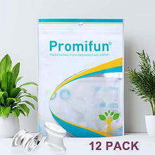 Load image into Gallery viewer, Promifun Gel Toe Separators to Straighten Overlapping Toes, 12 Packs of Toe Spacers for Bunion and Corns, Corrector Pads for Crooked Toes, Calluses, Bunions