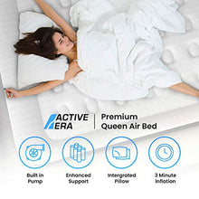 Load image into Gallery viewer, Active Era Premium King Size Air Bed with a Built-in Electric Pump and Pillow
