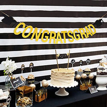 Load image into Gallery viewer, PartyWoo, Glitter, Gold Signs Banner, Decorations, Graduation Party Supplies 2022, Grad-9322