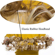 Load image into Gallery viewer, Scrunchy Hair Extension Updo Clip in Bun Donut Hairpiece Drawstring Wrap Around Hair Extension Messy Wavy Curly Chignons Wig Light Blonde mix Ash Blonde