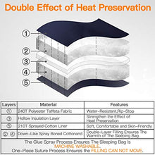Load image into Gallery viewer, Forceatt Mummy Sleeping Bag for Adults and Teens in 3 Seasons and Cold Weather(26℉ to 59℉),Water-Resistant, Rip-Stop,Lightweight and Warm, Great for Camping, Backpacking and Hiking