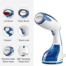Load image into Gallery viewer, BEAUTURAL Clothes Steamer Handheld Garment Steamer for Home and Travel, Vertically & Horizontally Steam, 30s Fast Heat-up, Auto-Off, 100% Safe, 260ml Capacity Water Tank