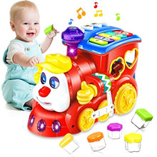 Load image into Gallery viewer, Baby Toys for 1 Year Old Boys Girls Train Crawling Baby Toys 6 12 18 Months Learning Educational Infant Toys with Light/Block/Music for Toddler Kids 1st Birthday Gifts Age 1-3 Years Christmas