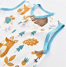 Load image into Gallery viewer, Chilsuessy Baby Sleeping Bag with Feet Summer Baby Sleeping Bag 100% Cotton 0.5 Tog Summer Kid Sleeping Bag with Feet for Infant Toddler Sleeveless, Forest Animals, 70cm/6-18 Months