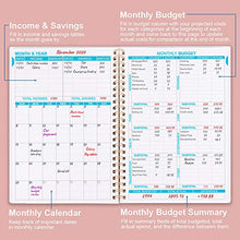 Load image into Gallery viewer, Budget Planner - Monthly Finance Organizer with Expense Tracker Notebook to Manage Your Money Effectively, Undated Finance Planner/Account Book, Start Anytime, 1 Year Use, A5, Rose