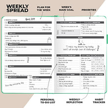 Load image into Gallery viewer, Clever Fox Planner - Weekly & Monthly Planner to Increase Productivity, Time Management and Hit Your Goals – Organizer, Gratitude Journal – Undated, Start Anytime, A5, Lasts 1 Year, Mint (Weekly)